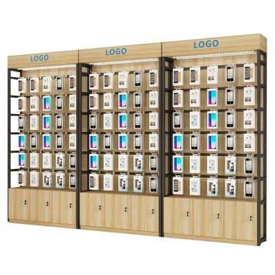 China Durable Modern Retail Custom Shop Wooden Metal Display Showcase for sale