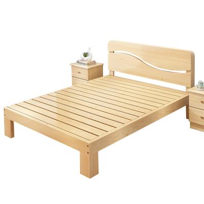 China Storage Bedroom Furniture Chinese Solid Wood Double Bed for sale