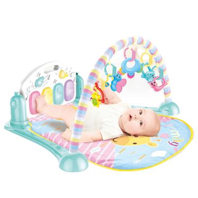 China Multi Functional Newborn Baby Toy Pedal Piano Fitness Baby Soft Play Mat, Educational Activity Gym Baby Piano for sale