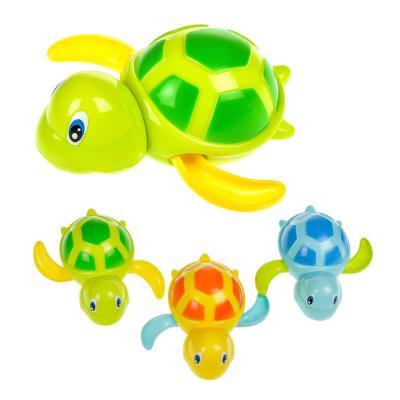 China Lovely Plastic Baby Bath Toy Cheap Animal Floating Turtle Bath Set Animal Wind Wind Up Swimming Toy for sale