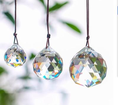 China Europe Clear Crystal Chandelier Faceted Crystal Ball Chandelier Parts for sale