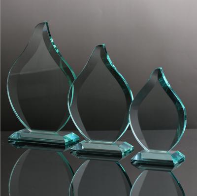 China Europe Wholesale Customized Award Empty Glass Plaque for sale