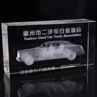 China Europe k9 customize 3d laser engraving cube crystal blank for souvenir for sale