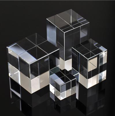 China Europe Wholesale K9 Blank Crystal Cube For 3d Laser Surface Engraving Crystal Stone Crafts for sale