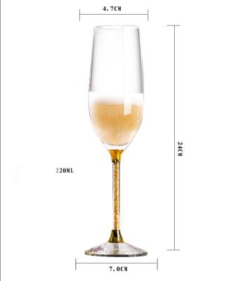 China Sustainable Wedding Red Wine Glass Cup Champagne Decor Red Wine Reusable Glass Cup for sale