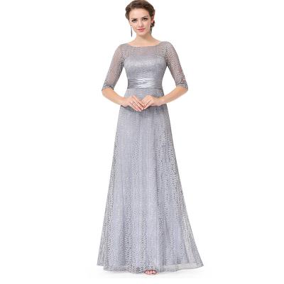 China WF135 Breathable Wholesale Ankle Length Mother Bridal Dress Full Lace Zipper for sale