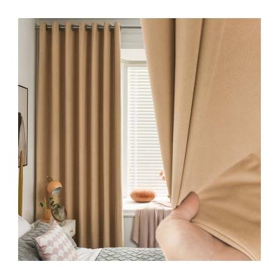 China Blackout crushed velvet curtains with modern knotted solid tie back panels provide grommets velvet striped curtains for sale