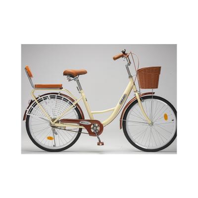 China High Carbon Steel Frame Competitive Price Ladies Bike City Bicycle Vintage Lady-bicycle for sale