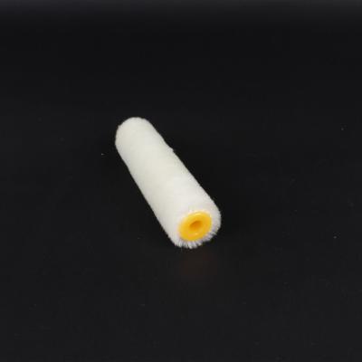 China Cheap Price 4 inch Economic mini design Acrylic paint roller cover set refill with yellow line for sale