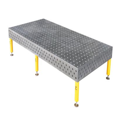 China Hotels Retail Outdoor Qualities 3d Chrome Welding Table With Clamping Tools for sale