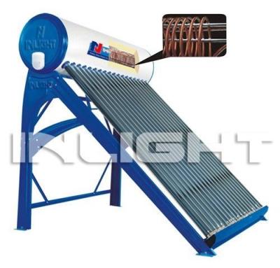 China Shower High Pressure Copper Coil Solar Water Geyser for sale