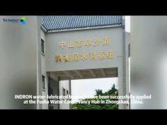 The Fosha Water Conservancy Project in Zhongshan, China, uses INDRON water-lubricated bearings.