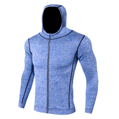 China High Quality Customized Anti-wrinkle Men's Gym Hoodie Men's Workout Fitness Long Sleeve Training Clothes Men's Long Sleeve Hoodie for sale