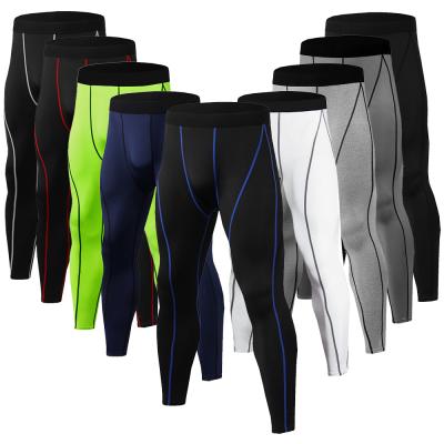 China Breathable Wholesale Sportswear Compression Fitness Compression Dry Sports Pants Mens Workout Running Gaiters for sale