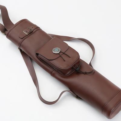 China TIR High Quality Brown Calf Leather Back Quake Hunting Accessories Can Back Quake for sale