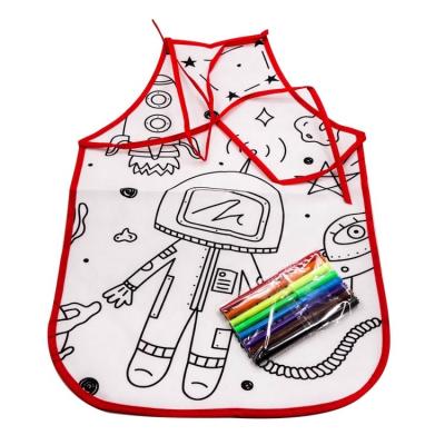 China CU2240 Eco - Friendly Fabric Apron Kids Coloring Paint Coloring Kit for sale