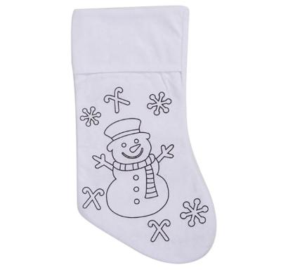 China CU5798 Felt Kids DIY Christmas Stocking Decorations , Christmas Stocking for sale