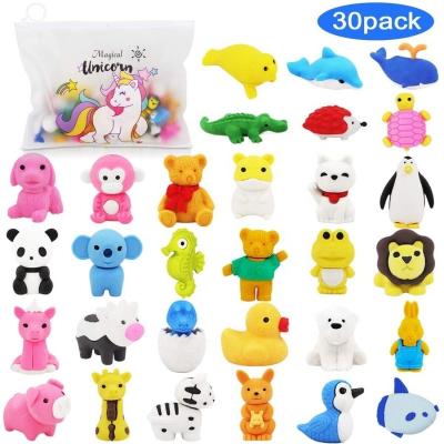 China Various Promotional Eraser Puzzle Animal Eraser In Valuable Gift Bag Package for sale