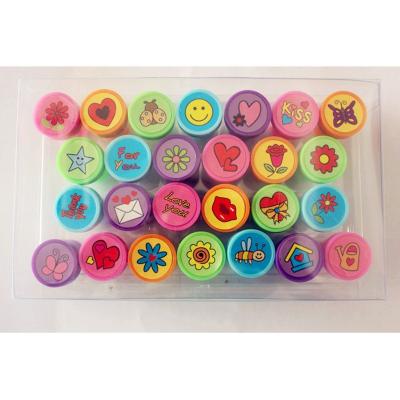 China Decoration Cartoon Toy Puncher Round Flower Colorful Funny Stamp for sale