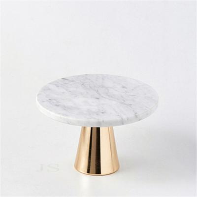 China 2021 Custom Factory Polished Watch Pedestal Hotel Viable Round Marble Look Tray for sale