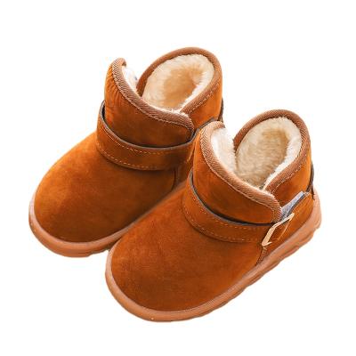 China New Durable Plush Warm Baby Toddler Boots Fashion Kids Snow Boots Shoes For Boys Girls Winter Shoes Booties 1-3 Year Kids for sale