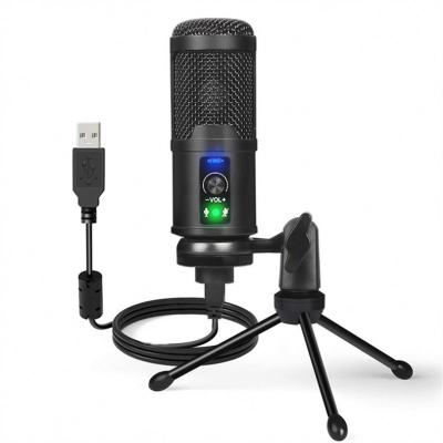 China USB microphone J.I.Y BM-65 factory direct interview recording portable noise reduction microphone for sale