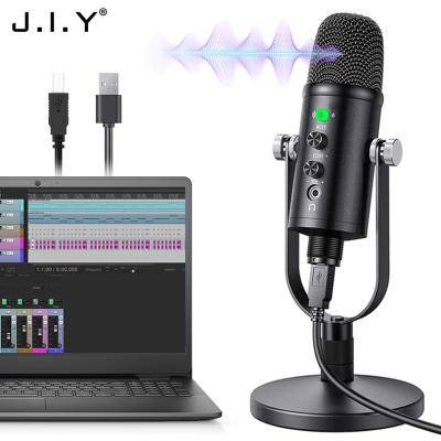 China USB Microphone J.I.Y BM-86 USB Recording Microphone Condenser for Laptop Windows Studio Recording with Noise Reduction for sale