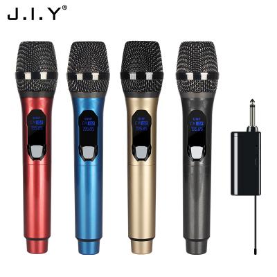 China Professional Headset Microphone E1 VHF Wireless Universal Microphone Handheld Microphone Transmitter Set with Receiver for Karaoke Conference for sale