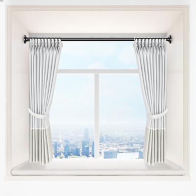 China Simple Home Hotel Curtain Rod Set CLASSIC Stretch Accessories Metal Shower Curtain Poles Thickened Window Adjustable Curtain Rod for sale