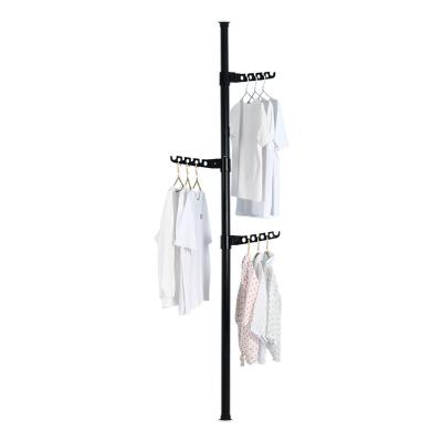 China Hot Sale Adjustable Single Balcony Inner (Other) Straight Hanger Clothes Rack Coat for sale