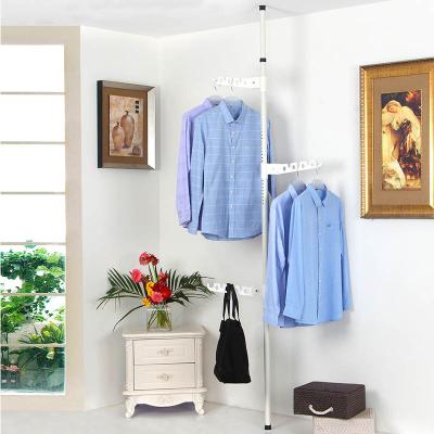 China Multi-Function Space-Saving Storage Household Rack Coat Clothes Bag Hanging Rack Without Hanger Modern Simple Punch for sale