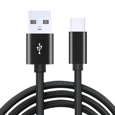 China MP3/MP4 Player Fast Charging Cable 1 Meter 2A Nylon Charging Mobile Phone Tie Down USB Cable Charger Data Cable For Mic/For Type C/For IPhone for sale