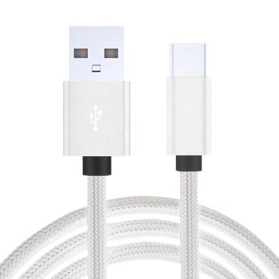 China MP3/MP4 Player 2 Meter 1 One Cable Mobile Phone Cord USB Cable Charger Data Cable Nylon Fast Charging Line For Type C for sale