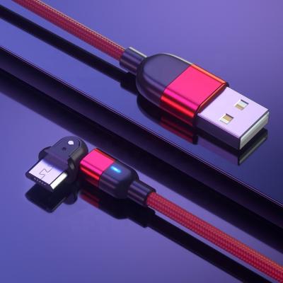 China Fast Shipping Mini USB LED Camera Cable 1 Meter 3FT 2.4A Nylon Cable 180 Degree Fast Data Cable Set For Mic for sale