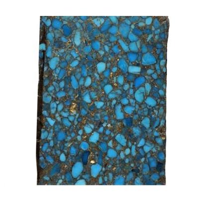 China Rough Star Bule Compressed Turquoise Material Certified Natural Blue Turquoise Rough Gems for sale