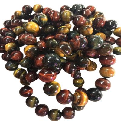 China CLASSIC Custom Made Natural Stone Tiger Eye Beads Trending Fashion Braided Men's Bracelets for sale