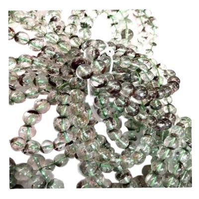 China Cat's Factory Direct Make Wholesale Natural Phantom Quartz Round Beads Strands for sale