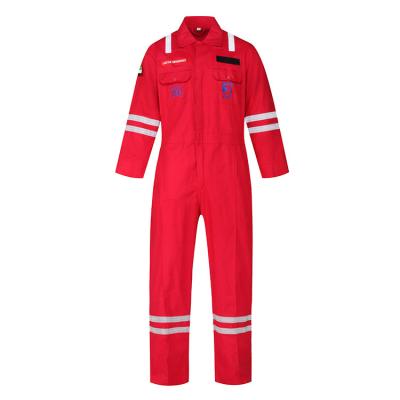 China Breathable Coverall Working Industry Worker Uniform Wear Cotton Polyester Safety Clothing for sale