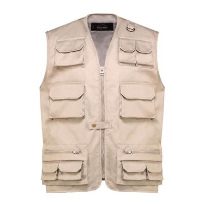 China Camouflage Tactical Anti-Shrink Vest for Outdoor Hunting Shooting Men's Pocket Photographer's Pocket Vest Four Season Waistcoat for sale