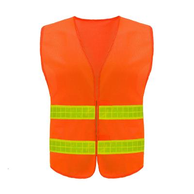 China Sleeveless Vest Mesh Reflective Visibility Vest Men's Workwear Vis Logo Printed Safety Construction Water Proof Factory Police hi for sale