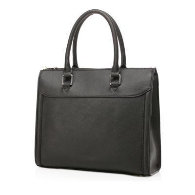 China High Quality Ladies Custom Genuine Saffiano Leather Briefcase Leather Handbags For Women With Private Label for sale