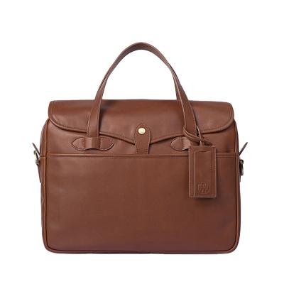 China Custom High Quality Retro Style Fashion Designer Leather Briefcase For Mens Swapping Retro Style Business for sale