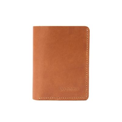 China Simple Guangzhou Manufacture Custom Leather Folding Soft Logo New Design Men Great Quality Brown Wallet for sale