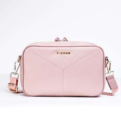 China Shoulder bag private label mom diaper bag luxury high quality portable waterproof pink nylon shoulder bag for sale