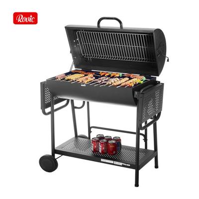 China Portable Foldable Outdoor Garden BBQ Grill Portable Charcoal Barrel Charcoal Barrel Easily Assembled Durable Grill for sale