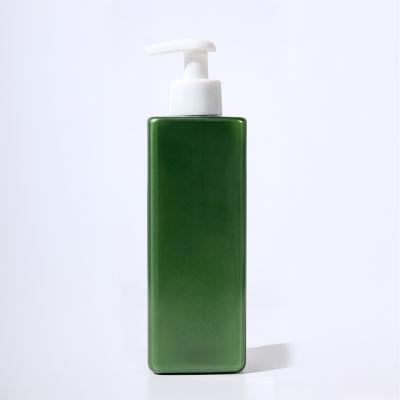 China High-end custom private label bottle shampoo packaging flat unique shampoo bottle for sale