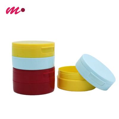 China Wholesale private mould 50g Empty PET Plastic Packaging Container Tooth Powder Jar for sale