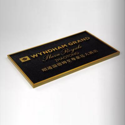 China Europe rated direct selling bronze aluminum plaques for addressing plaques for house numbers for sale