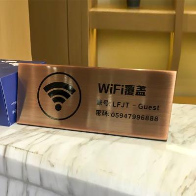 China Free Custom Lobby Front Desk Reminder Sign, Consultation Office Mark, Custom Art & Metal Collectable Free Pattern Xizheng for sale