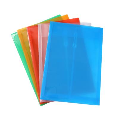 China Transparent Plastic PP Envelope A4 Sizes Of Document Pocket Folder Bag String Closure for sale